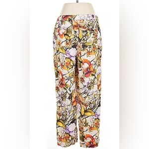 Chico’s | Women’s Linen Floral Palazzo Pants Size 4 (Fits Like 18/20)